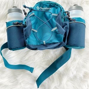 Outdoor products Fanny pick bag with water bottles